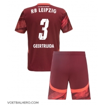 RB Leipzig Lutsharel Geertruida #3 Uit tenue Kids 2024-25 Korte Mouwen (+ broek)