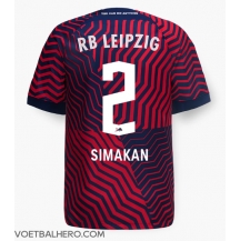 RB Leipzig Mohamed Simakan #2 Uit tenue 2023-24 Korte Mouwen