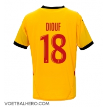 RC Lens Andy Diouf #18 Thuis tenue 2024-25 Korte Mouwen