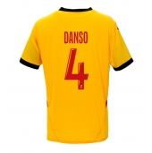 RC Lens Kevin Danso #4 Thuis tenue 2024-25 Korte Mouwen