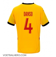 RC Lens Kevin Danso #4 Thuis tenue 2024-25 Korte Mouwen