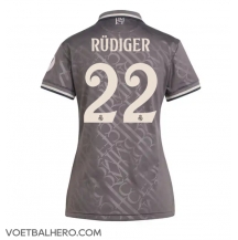 Real Madrid Antonio Rudiger #22 Derde tenue Dames 2024-25 Korte Mouwen