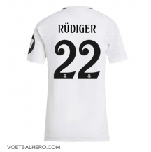 Real Madrid Antonio Rudiger #22 Thuis tenue Dames 2024-25 Korte Mouwen