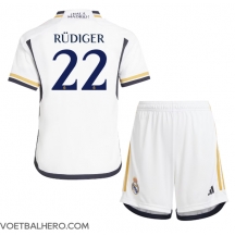 Real Madrid Antonio Rudiger #22 Thuis tenue Kids 2023-24 Korte Mouwen (+ broek)