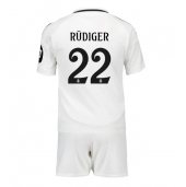 Real Madrid Antonio Rudiger #22 Thuis tenue Kids 2024-25 Korte Mouwen (+ broek)