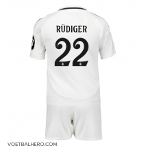 Real Madrid Antonio Rudiger #22 Thuis tenue Kids 2024-25 Korte Mouwen (+ broek)