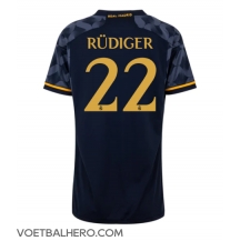 Real Madrid Antonio Rudiger #22 Uit tenue Dames 2023-24 Korte Mouwen
