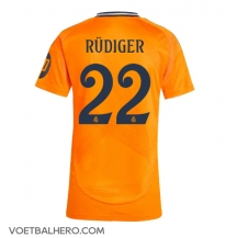 Real Madrid Antonio Rudiger #22 Uit tenue Dames 2024-25 Korte Mouwen