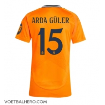 Real Madrid Arda Guler #15 Uit tenue Dames 2024-25 Korte Mouwen