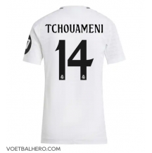 Real Madrid Aurelien Tchouameni #14 Thuis tenue Dames 2024-25 Korte Mouwen