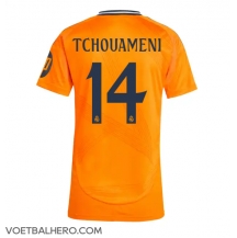 Real Madrid Aurelien Tchouameni #14 Uit tenue Dames 2024-25 Korte Mouwen