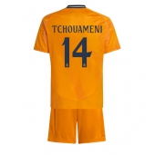 Real Madrid Aurelien Tchouameni #14 Uit tenue Kids 2024-25 Korte Mouwen (+ broek)