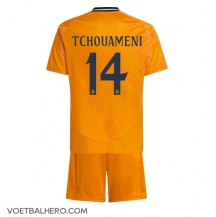 Real Madrid Aurelien Tchouameni #14 Uit tenue Kids 2024-25 Korte Mouwen (+ broek)