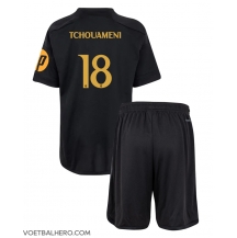 Real Madrid Aurelien Tchouameni #18 Derde tenue Kids 2023-24 Korte Mouwen (+ broek)