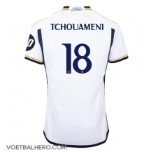 Real Madrid Aurelien Tchouameni #18 Thuis tenue 2023-24 Korte Mouwen