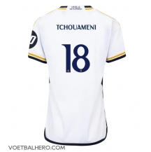 Real Madrid Aurelien Tchouameni #18 Thuis tenue Dames 2023-24 Korte Mouwen