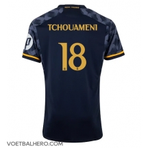 Real Madrid Aurelien Tchouameni #18 Uit tenue 2023-24 Korte Mouwen