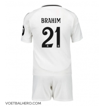 Real Madrid Brahim Diaz #21 Thuis tenue Kids 2024-25 Korte Mouwen (+ broek)