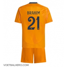 Real Madrid Brahim Diaz #21 Uit tenue Kids 2024-25 Korte Mouwen (+ broek)