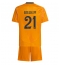 Real Madrid Brahim Diaz #21 Uit tenue Kids 2024-25 Korte Mouwen (+ broek)