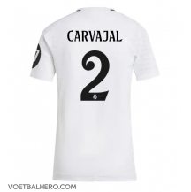 Real Madrid Daniel Carvajal #2 Thuis tenue Dames 2024-25 Korte Mouwen