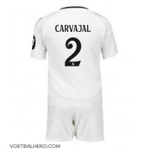 Real Madrid Daniel Carvajal #2 Thuis tenue Kids 2024-25 Korte Mouwen (+ broek)