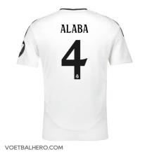 Real Madrid David Alaba #4 Thuis tenue 2024-25 Korte Mouwen