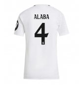 Real Madrid David Alaba #4 Thuis tenue Dames 2024-25 Korte Mouwen