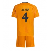 Real Madrid David Alaba #4 Uit tenue Kids 2024-25 Korte Mouwen (+ broek)