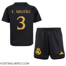 Real Madrid Eder Militao #3 Derde tenue Kids 2023-24 Korte Mouwen (+ broek)