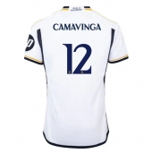 Real Madrid Eduardo Camavinga #12 Thuis tenue 2023-24 Korte Mouwen