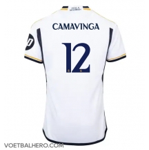 Real Madrid Eduardo Camavinga #12 Thuis tenue 2023-24 Korte Mouwen