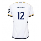 Real Madrid Eduardo Camavinga #12 Thuis tenue Dames 2023-24 Korte Mouwen