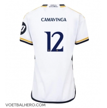 Real Madrid Eduardo Camavinga #12 Thuis tenue Dames 2023-24 Korte Mouwen