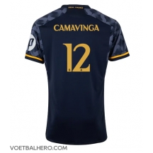 Real Madrid Eduardo Camavinga #12 Uit tenue 2023-24 Korte Mouwen