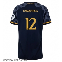 Real Madrid Eduardo Camavinga #12 Uit tenue Dames 2023-24 Korte Mouwen