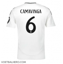 Real Madrid Eduardo Camavinga #6 Thuis tenue 2024-25 Korte Mouwen