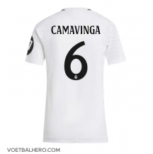 Real Madrid Eduardo Camavinga #6 Thuis tenue Dames 2024-25 Korte Mouwen