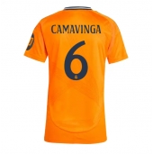 Real Madrid Eduardo Camavinga #6 Uit tenue Dames 2024-25 Korte Mouwen