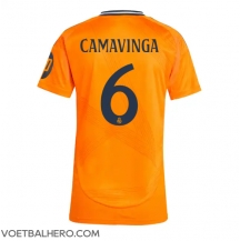 Real Madrid Eduardo Camavinga #6 Uit tenue Dames 2024-25 Korte Mouwen