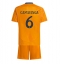 Real Madrid Eduardo Camavinga #6 Uit tenue Kids 2024-25 Korte Mouwen (+ broek)