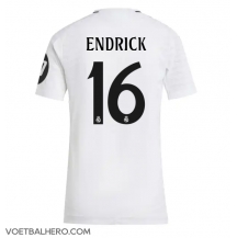 Real Madrid Endrick #16 Thuis tenue Dames 2024-25 Korte Mouwen