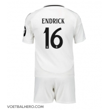 Real Madrid Endrick #16 Thuis tenue Kids 2024-25 Korte Mouwen (+ broek)