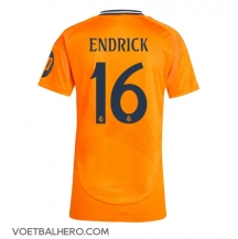 Real Madrid Endrick #16 Uit tenue Dames 2024-25 Korte Mouwen