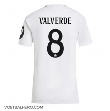 Real Madrid Federico Valverde #8 Thuis tenue Dames 2024-25 Korte Mouwen