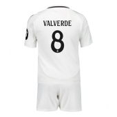 Real Madrid Federico Valverde #8 Thuis tenue Kids 2024-25 Korte Mouwen (+ broek)