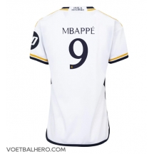 Real Madrid Kylian Mbappe #9 Thuis tenue Dames 2023-24 Korte Mouwen