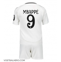 Real Madrid Kylian Mbappe #9 Thuis tenue Kids 2024-25 Korte Mouwen (+ broek)