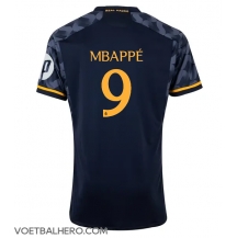 Real Madrid Kylian Mbappe #9 Uit tenue 2023-24 Korte Mouwen