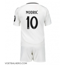 Real Madrid Luka Modric #10 Thuis tenue Kids 2024-25 Korte Mouwen (+ broek)